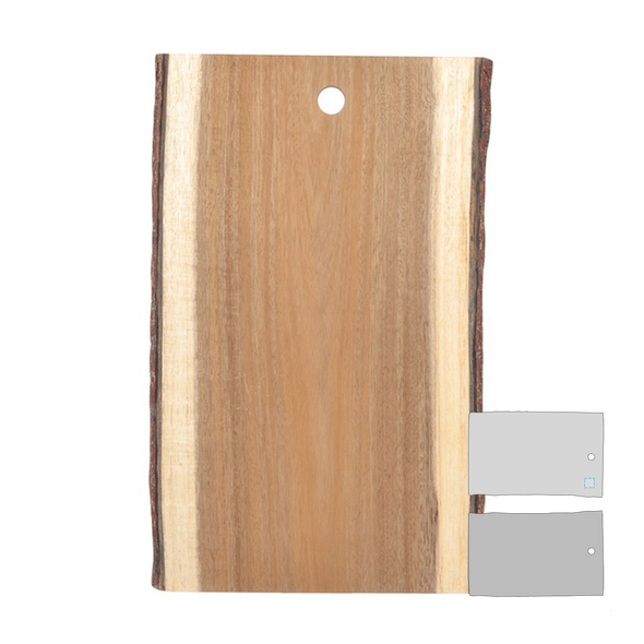 Rektangulær presentasjon bord Wood